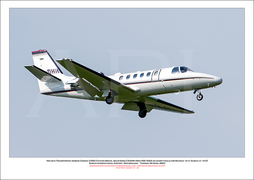 CS-DHH - NetJets Transportes Aereos Cessna C550 Citation Bravo (Msn 550-1043) - 01