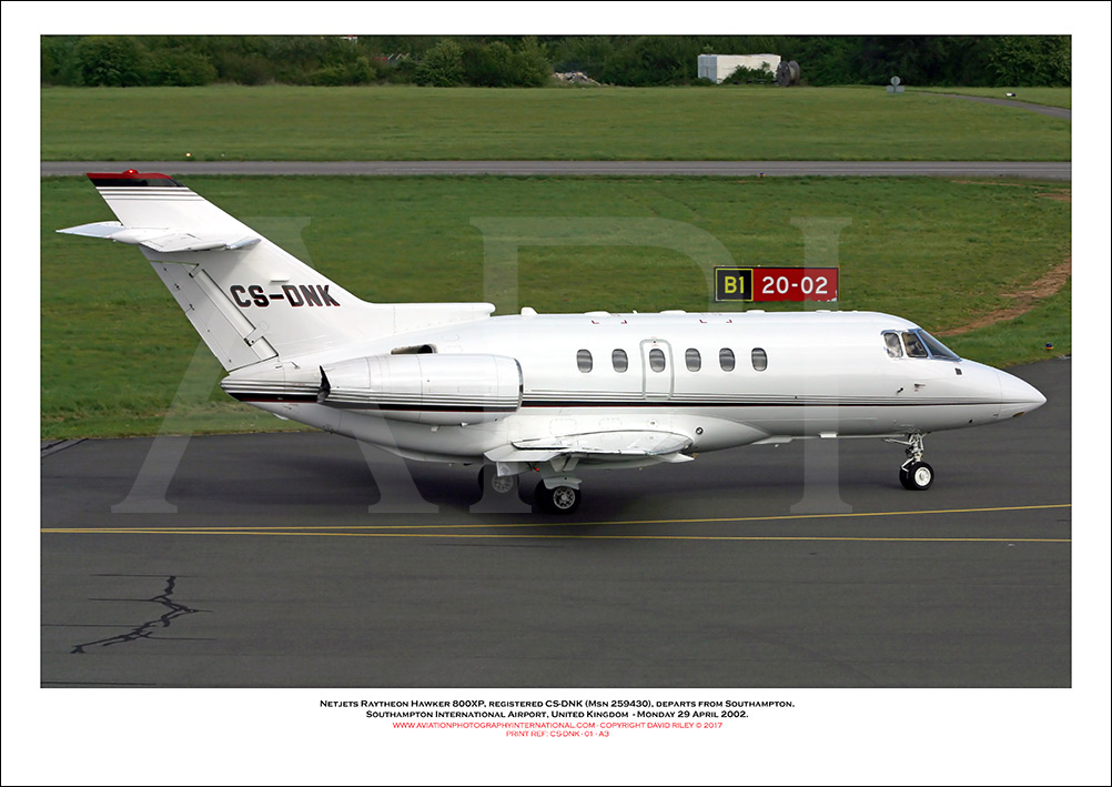 CS-DNK - Netjets Raytheon Hawker 800XP  (Msn 259430) - 01