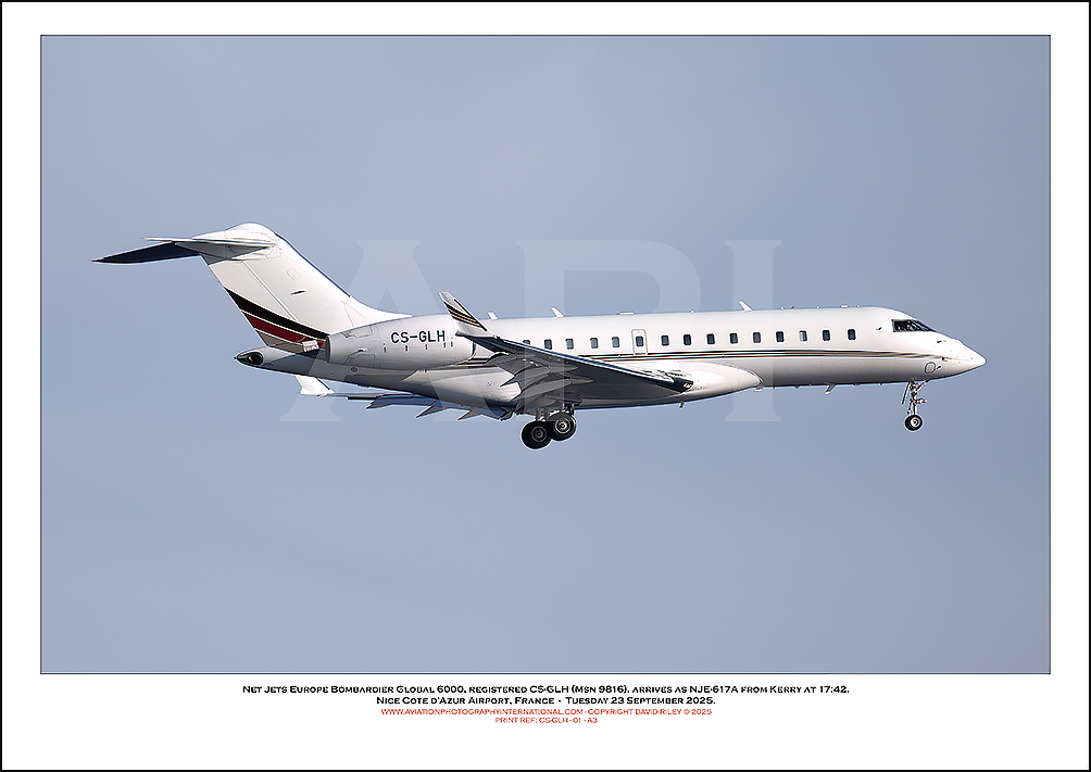 CS-GLH- Net Jets Europe Bombardier Global 6000 (Msn 9816) - 01