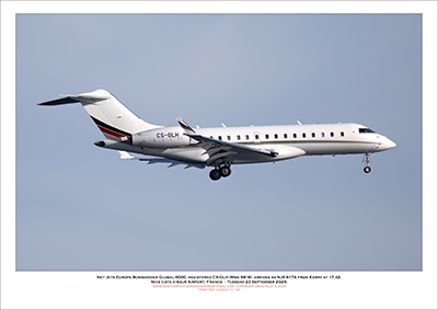 CS-GLH- Net Jets Europe Bombardier Global 6000 (Msn 9816) - 01