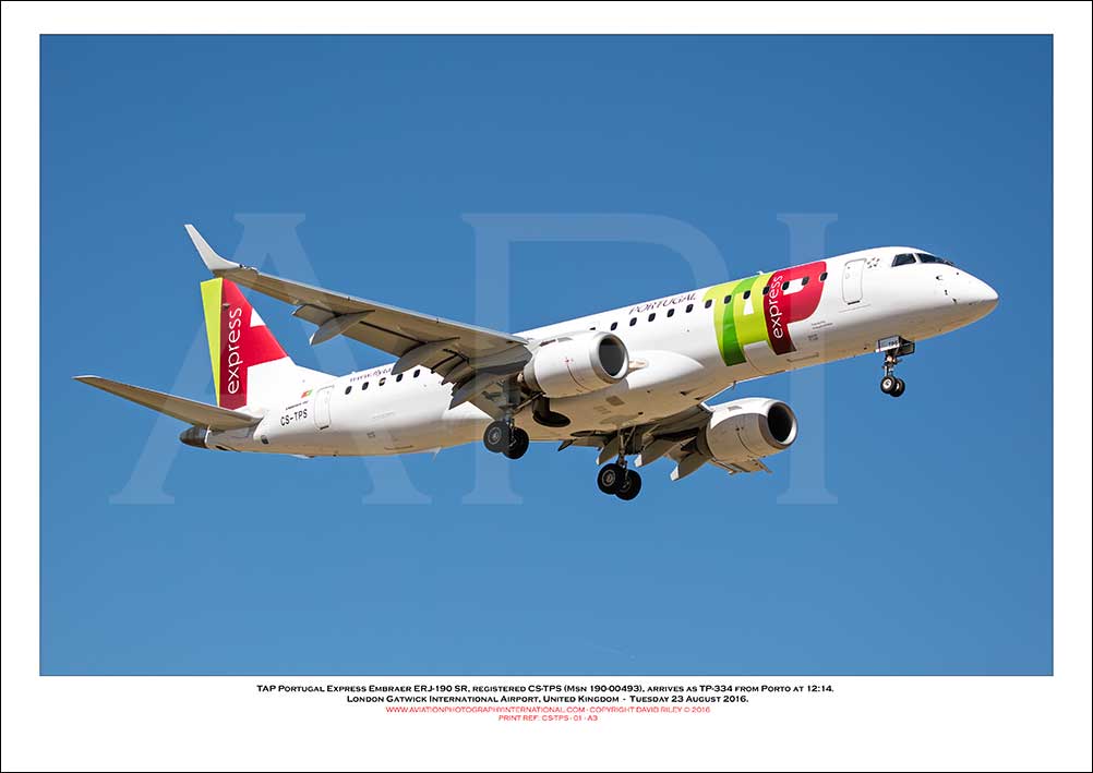 CS-TPS - TAP Portugal Express Embraer ERJ-190 LR (Msn 190-00493) - 01