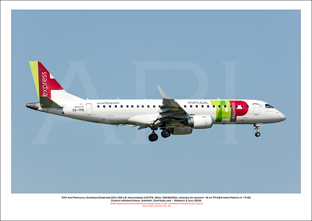 CS-TPS - TAP Portugal Express Embraer ERJ-190 LR (Msn 190-00493) - 02