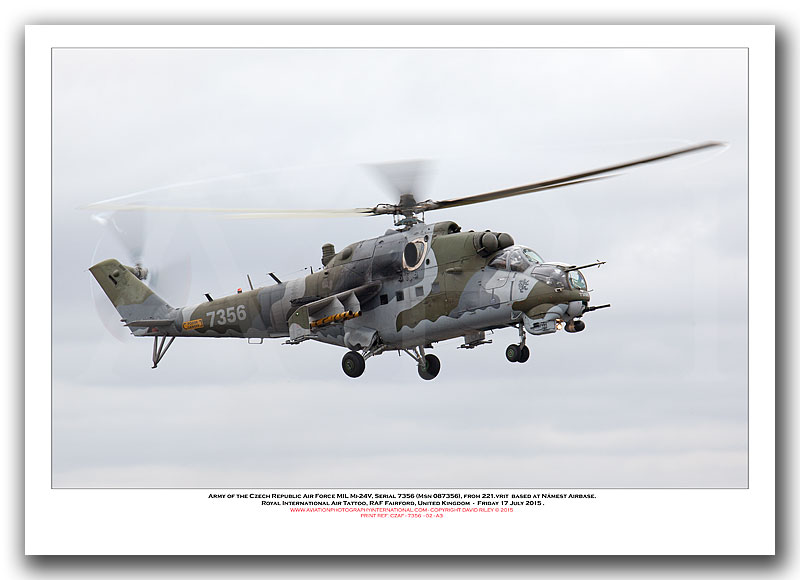 7356 - Army of the Czech Republic Air Force MIL Mi-24V  (Msn 087356) - 02