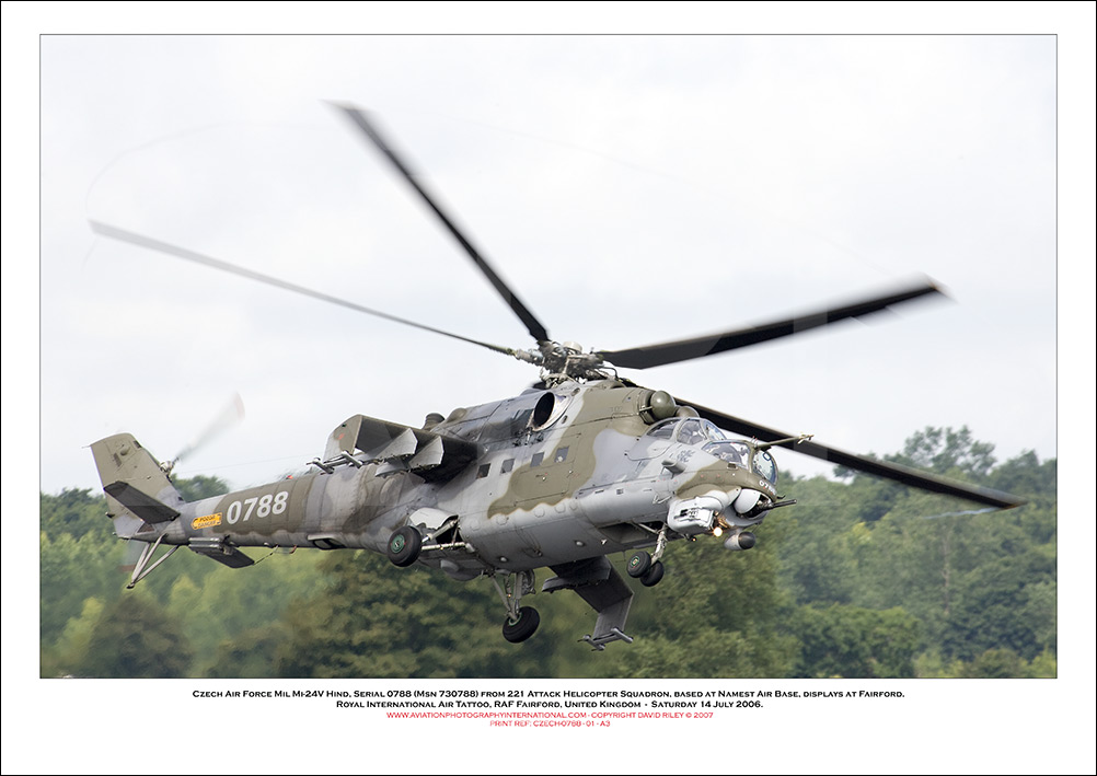 CZECH-0788 - Czech Air Force Mil Mi-24V Hind  (Msn 730788)  - 01