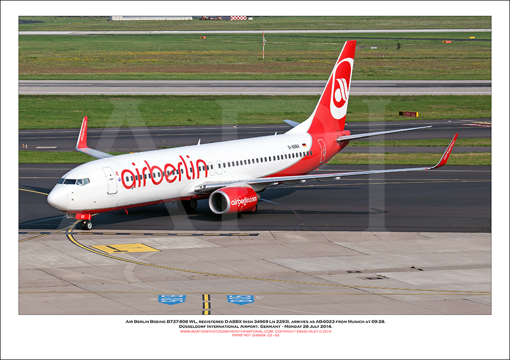 D-ABBX - Air Berlin Boeing 737-808 WL  (Msn 34969 Ln 2293) - 02