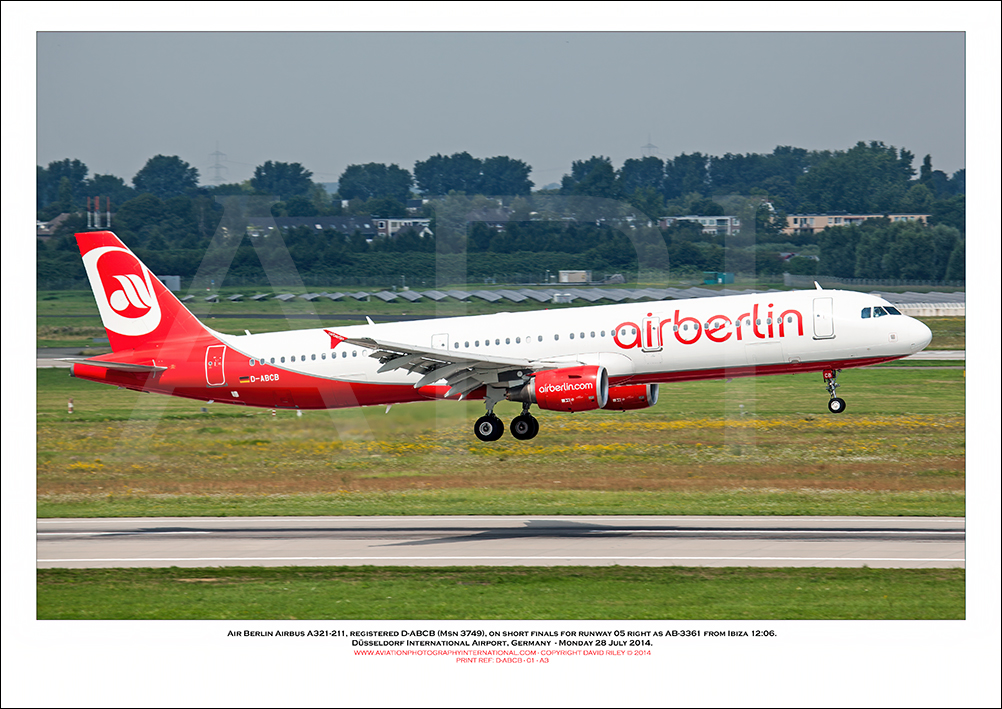 D-ABCB - Air Berlin Airbus A321-211  (Msn 3749) - 1