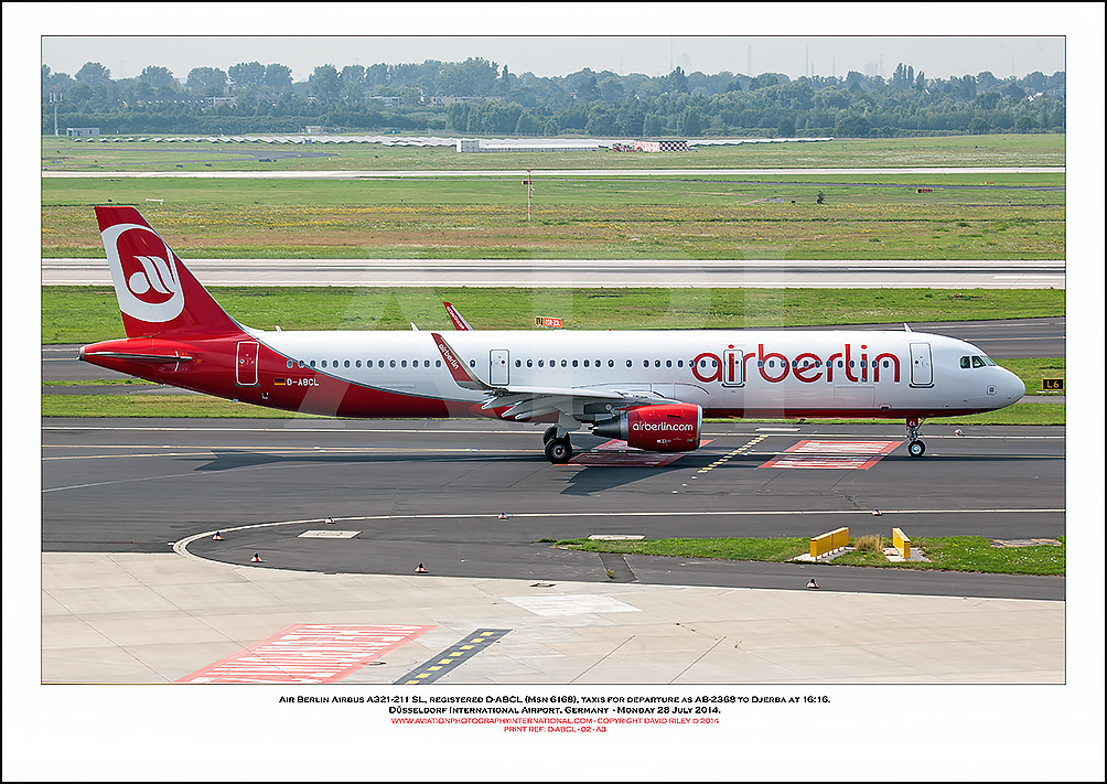 D-ABCL - Air Berlin Airbus A321-211 SL  (Msn 6168) -2