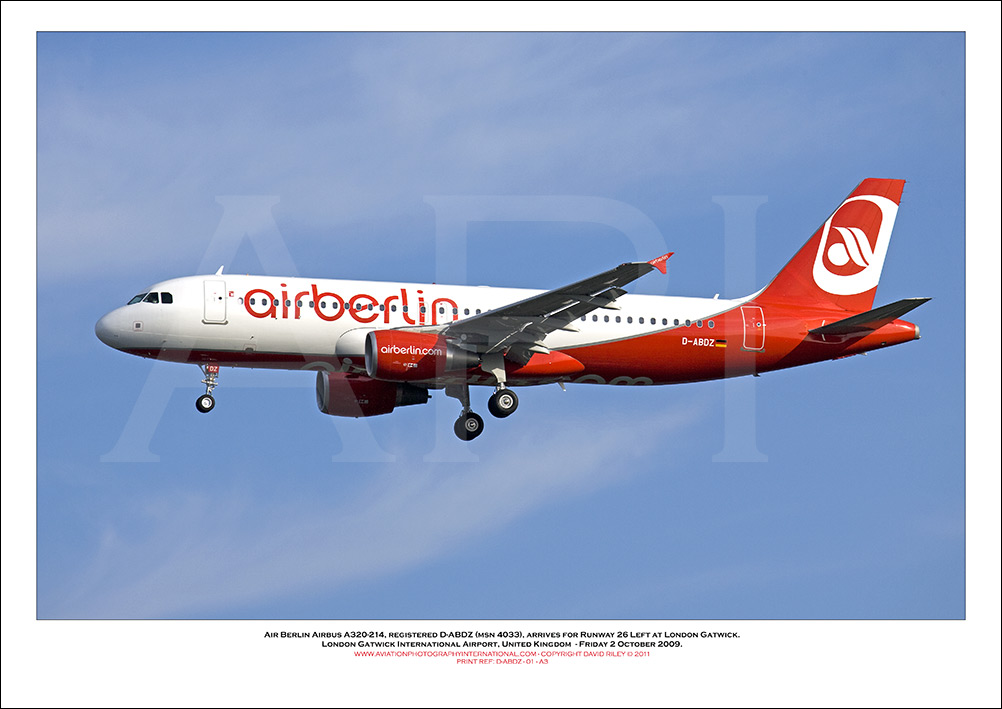 D-ABDZ - Air Berlin Airbus A320-214 (Msn 4033) - 01
