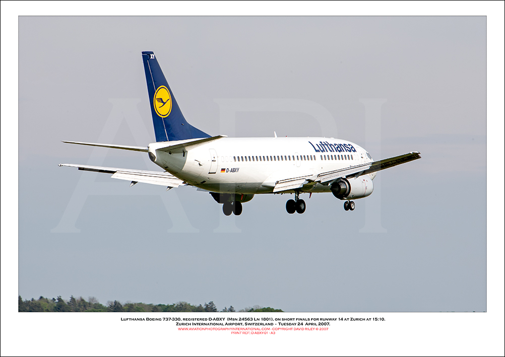 D-ABXY - Lufthansa Boeing 737-330  (Msn 24563 Ln 1801) - 02