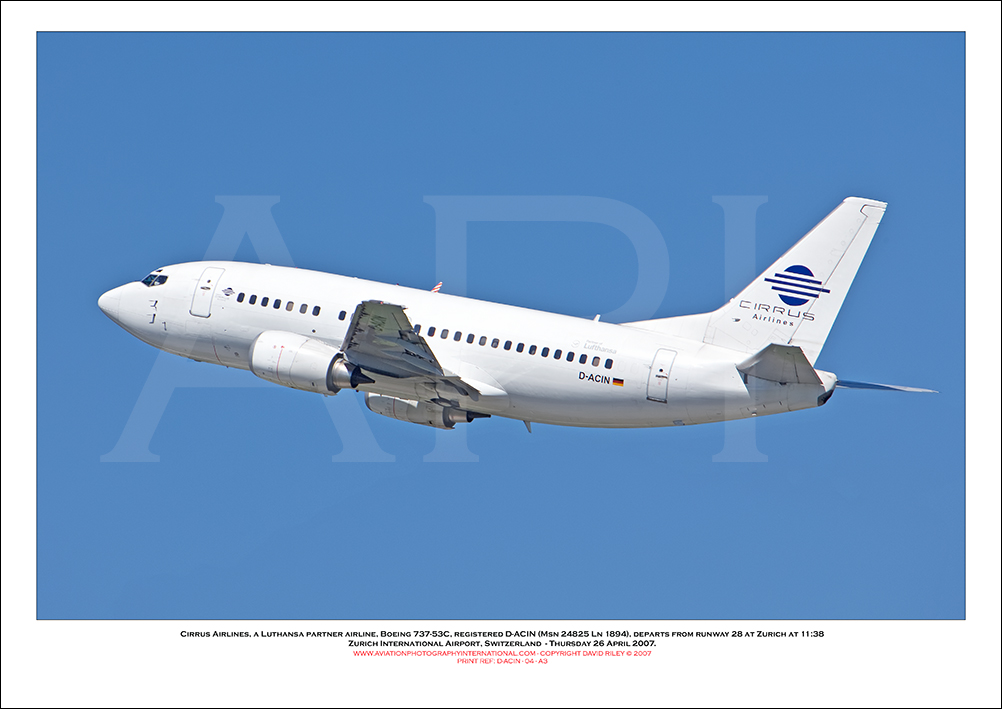 D-ACIN - Cirrus Airlines, a Luthansa partner airline, Boeing 737-53C (Msn 24825 Ln 1894) - 04
