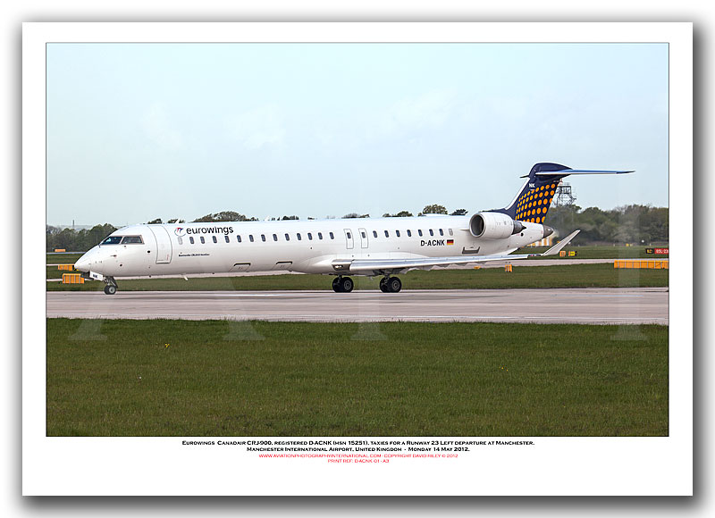 D-ACNK - Eurowings Canadair CRJ-900  (Msn 15251) - 01