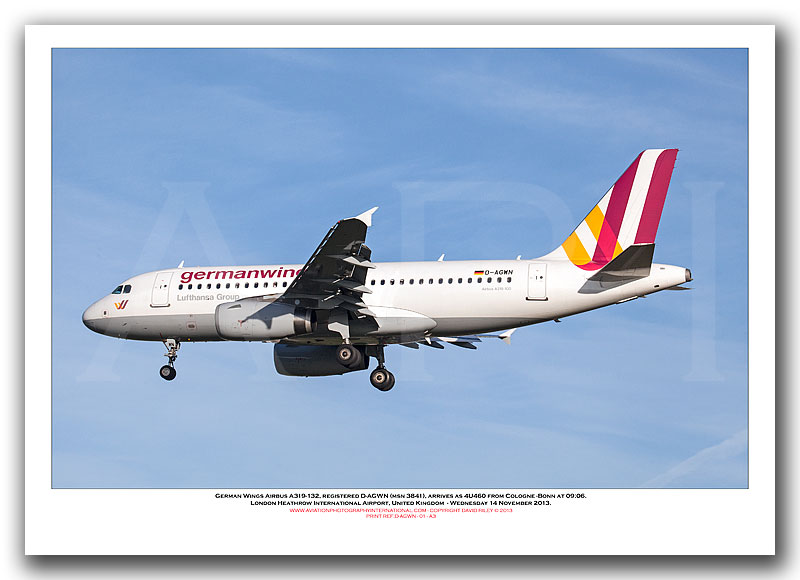D-AGWN - Germanwings Airbus A319-132  (Msn 3841) - 01