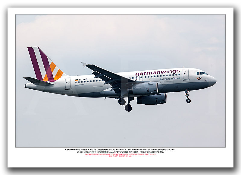 D-AGWP - Germanwings Airbus A319-132  (Msn 4227) - 01
