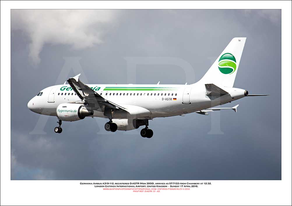 D-ASTR - Germania Airbus A319-112  (Msn  3950) - 01