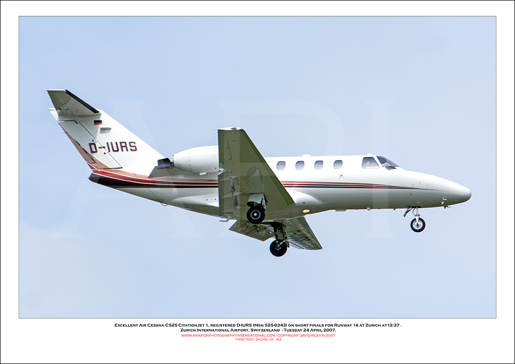 D-IURS - Excellent Air Cessna C525 CitationJet 1 (Msn 525-0343) - 01