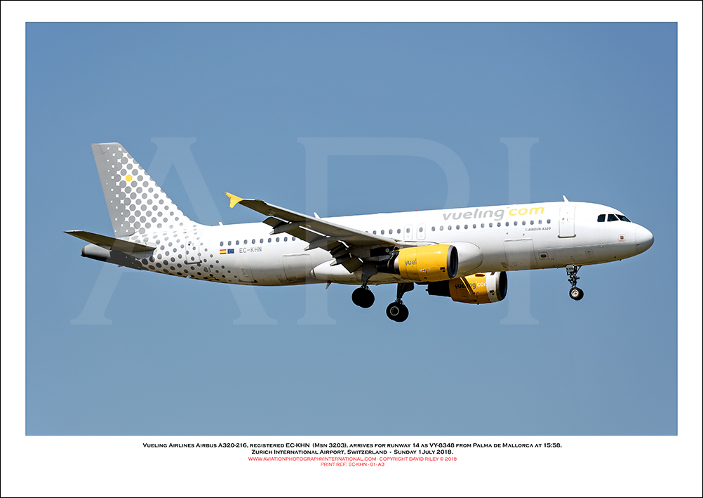 EC-KHN - Vueling Airlines Airbus A320-216 (Msn 3203) - 01