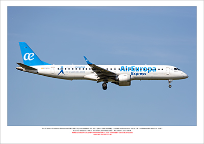 EC-KRJ - Air Europa Express Embraer ERJ-195 LR (Msn 190-00196)  - 01
