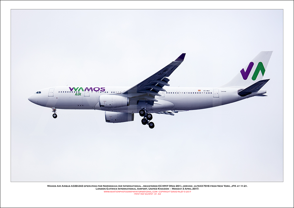 EC-MNY - Wamos Air Airbus A330-243 (Msn 261) - 01