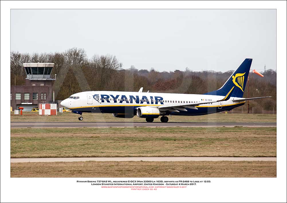 EI-DCX - Ryanair Boeing 737-8AS WL  (Msn 33569 Ln 1635) - 02
