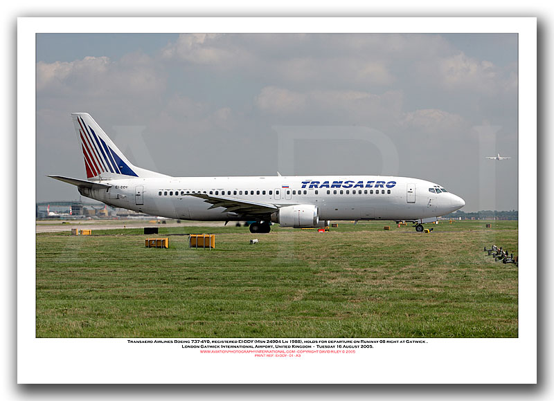 EI-DDY - Transaero Airlines Boeing 737-4Y0 (Msn 24904 Ln 1988) - 01
