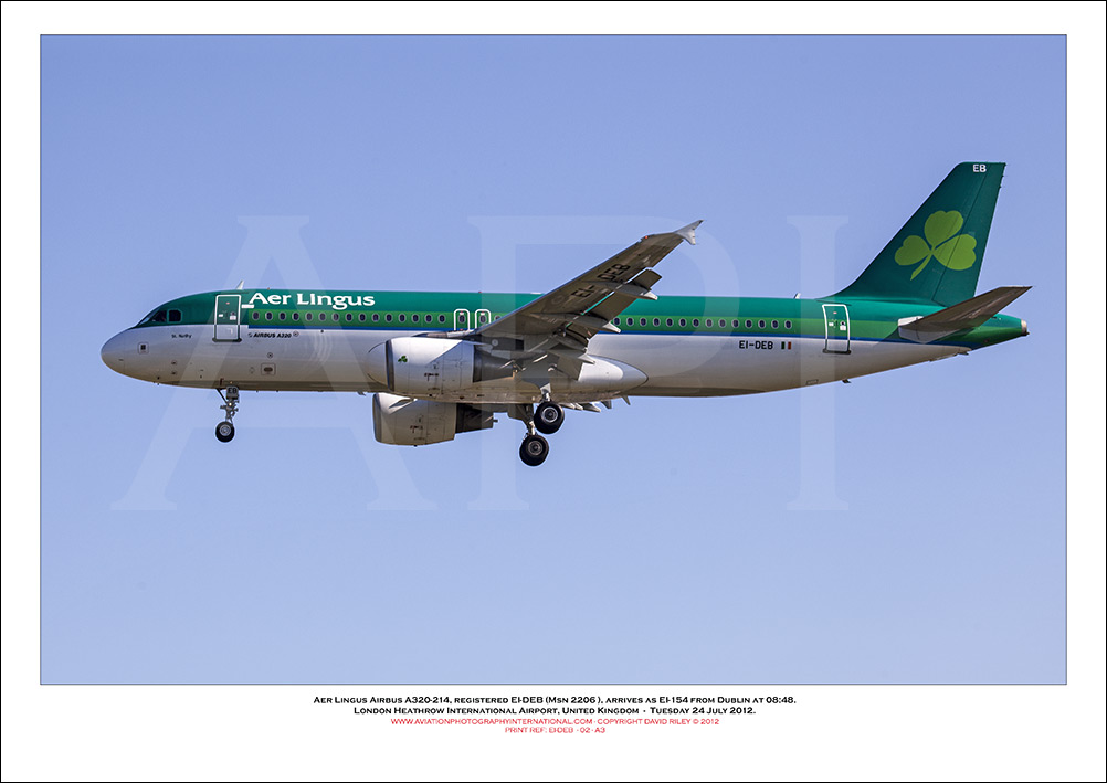 EI-DEB - Aer Lingus  Airbus A320-214, (Msn 2206) - 02