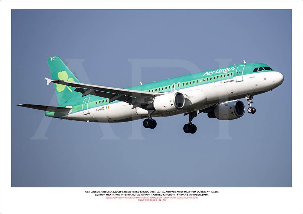 EI-DEC - Aer Lingus  Airbus A320-214, (Msn 2217) - 02