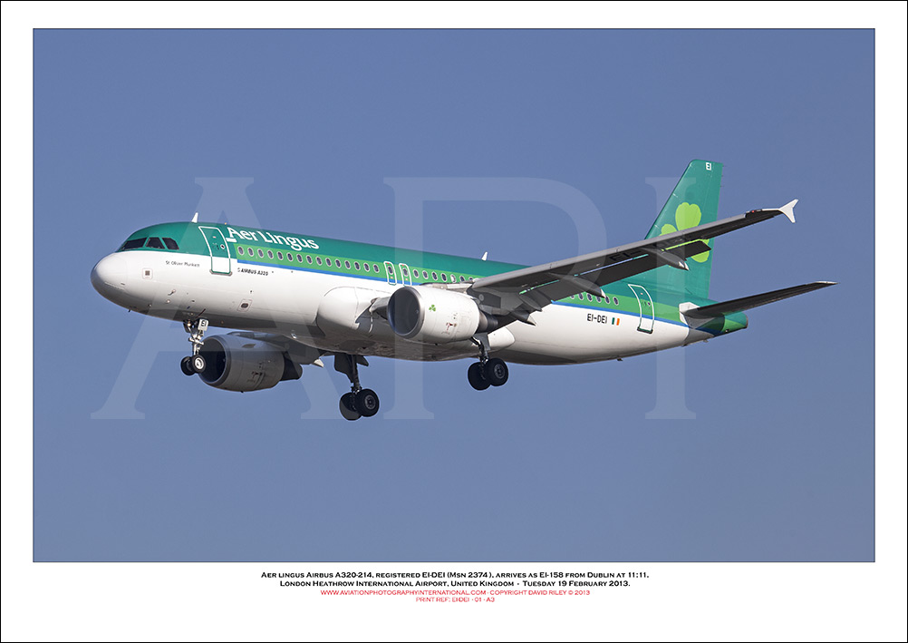EI-DEI - Aer Lingus  Airbus A320-214, (Msn 2374) - 01