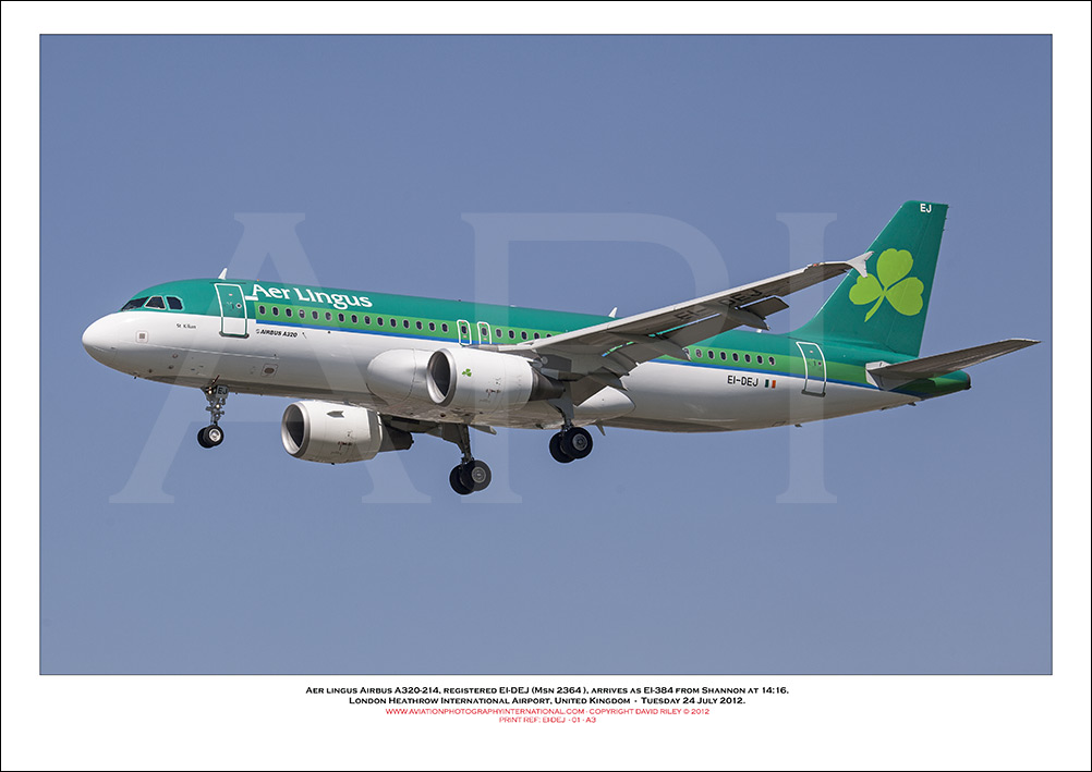 EI-DEJ - Aer Lingus  Airbus A320-214, (Msn 2364) - 01