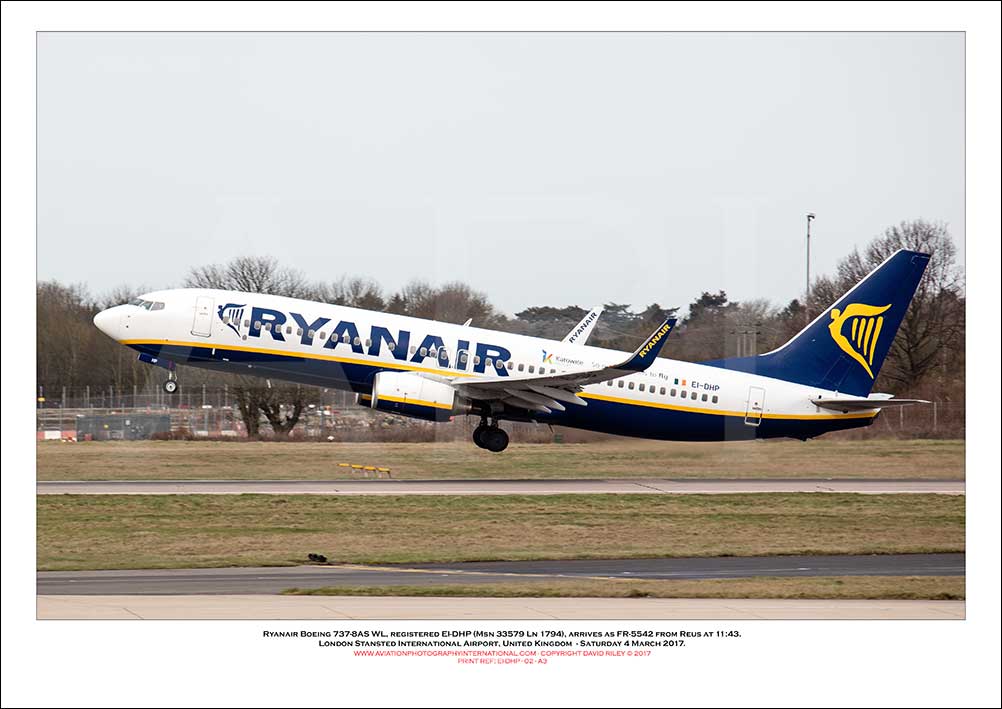EI-DHP - Ryanair Boeing 737-8AS WL  (Msn 33579 Ln 1794) - 02