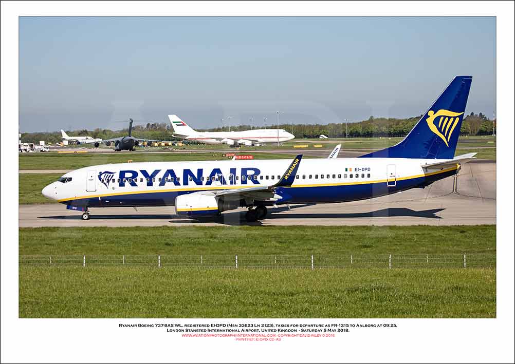 EI-DPD - Ryanair Boeing 737-8AS WL  (Msn 33623 Ln 2123) - 02