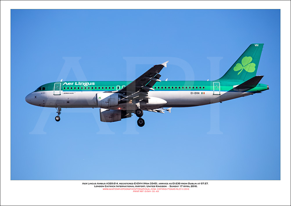 EI-DVH - Aer Lingus  Airbus A320-214, (Msn 3345) - 02