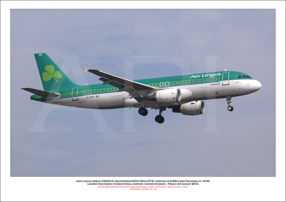 EI-DVN - Aer Lingus  Airbus A320-214, (Msn 4715) - 01