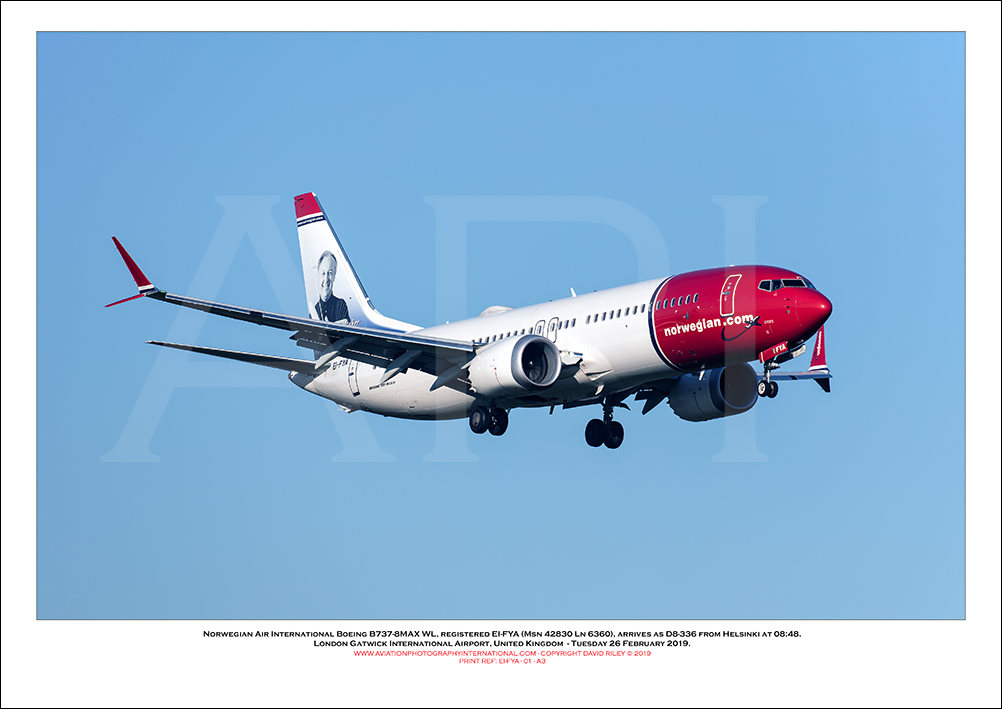 EI-FYA - Norwegian Air International Boeing 737-8MAX WL (Msn 42830 Ln 6360) - 01