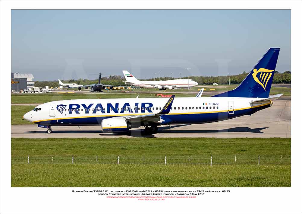 EI-GJD - Ryanair Boeing 737-8AS WL  (Msn 44821 Ln 6829) - 01