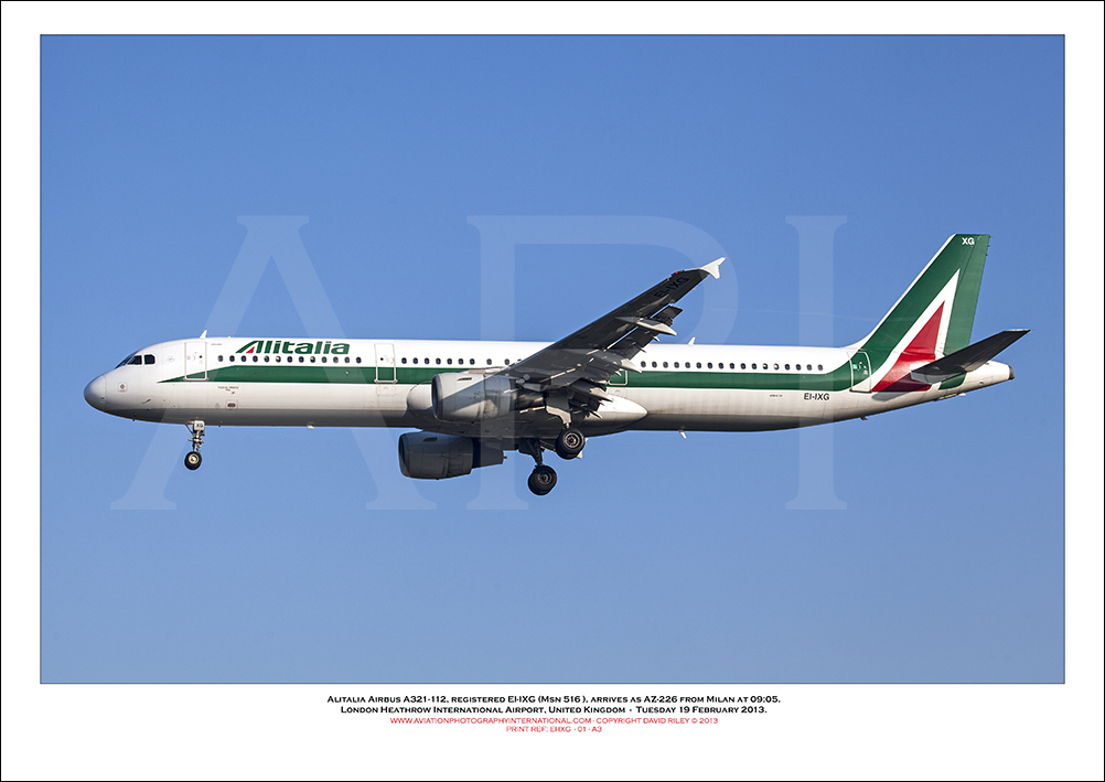 EI-IXG- Alitalia Airbus A321-112  (Msn 516) - 01