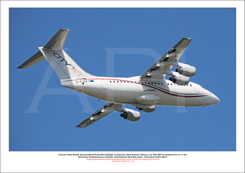 EI-RJO - CityJet BAe RJ-85  (Msn E2352) - 01