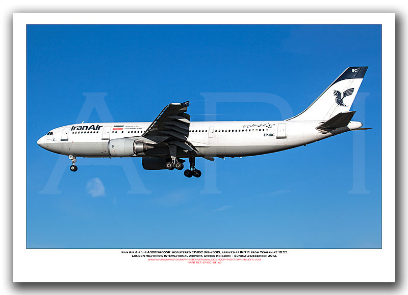 EP-IBC - Iran Air Airbus A300B4-605R (Msn 632) - 01