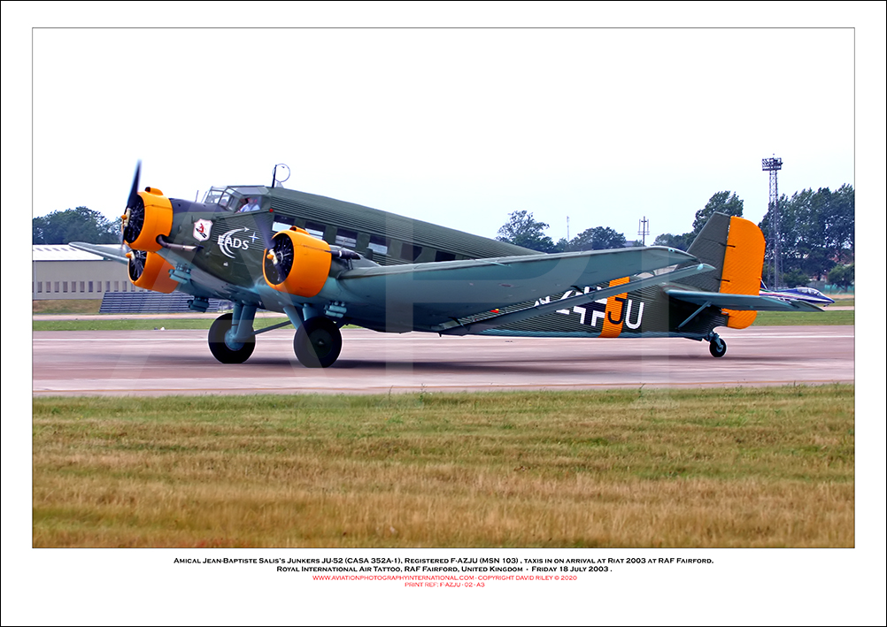 F-AZJU - Amical Jean-Baptiste Salis�s Junkers JU-52 (CASA 352A-1 (Msn 103) - 02