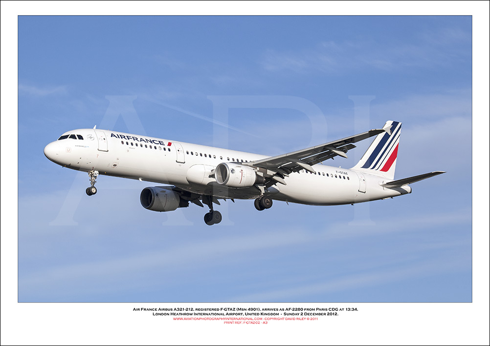F-GTAZ - Air France Airbus A321-212 (Msn 4901)  - 02