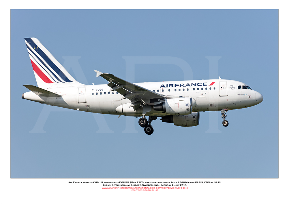 F-GUGG - Air France Airbus A318-111 (Msn 2317)  - 01