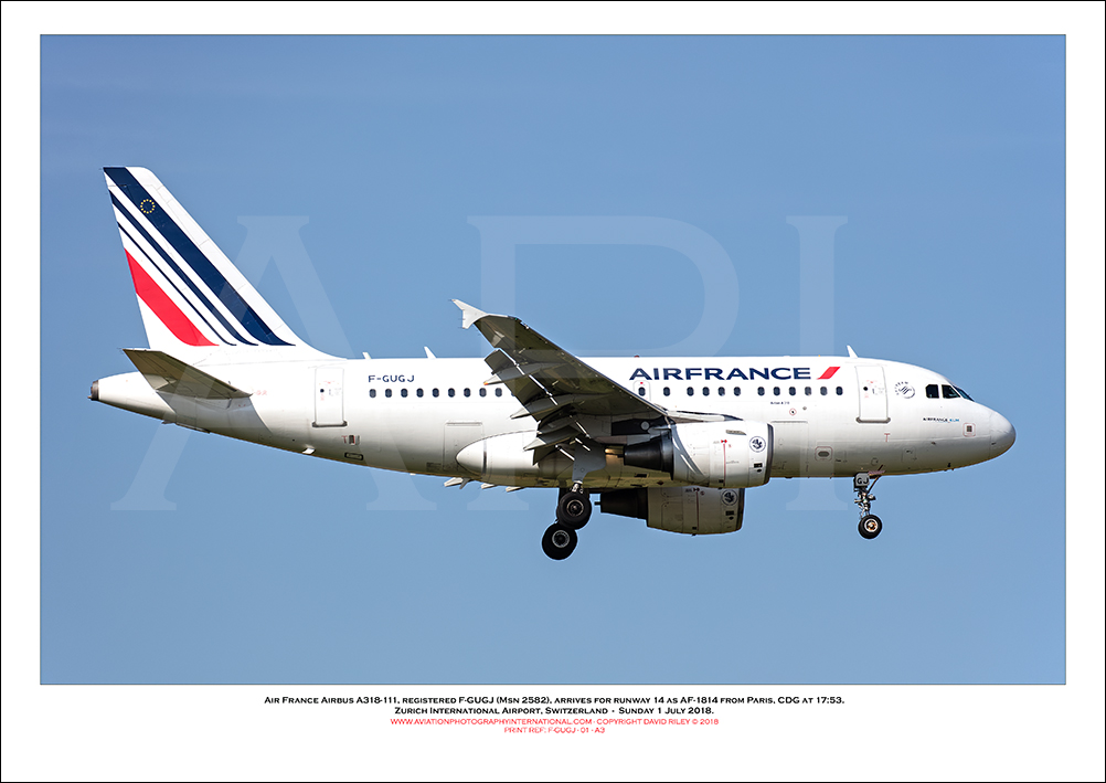 F-GUGJ - Air France Airbus A318-111 (Msn 2582)  - 01