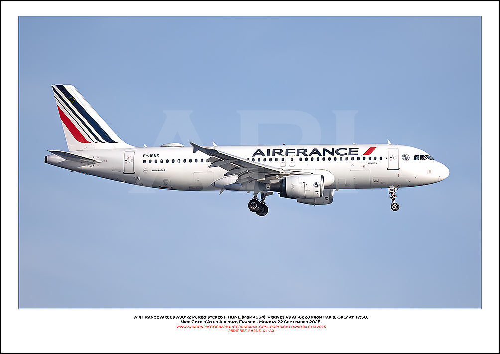 F-HBNE - Air France Airbus A320-214 (Msn 4664)  - 01