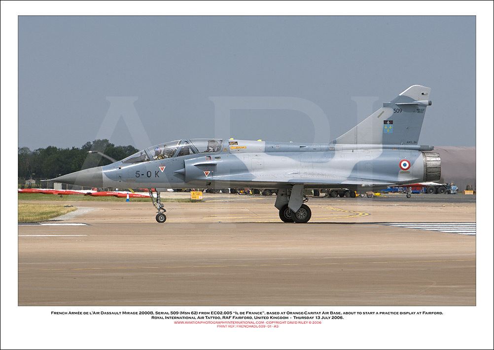 FRENCHADL-509 - French Arm�e D�Lair Dassault Mirage 2000B (Msn 62 ) - 01