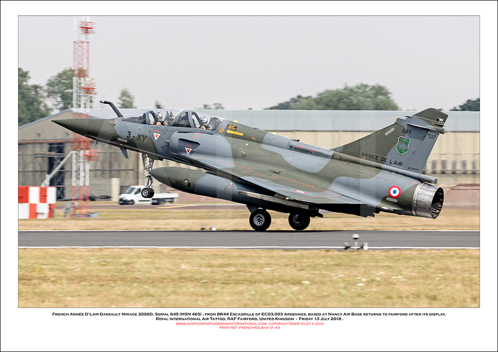 FRENCHADL-649 - French Arm�e D�Lair Dassault Mirage 2000D (Msn 465 ) - 01
