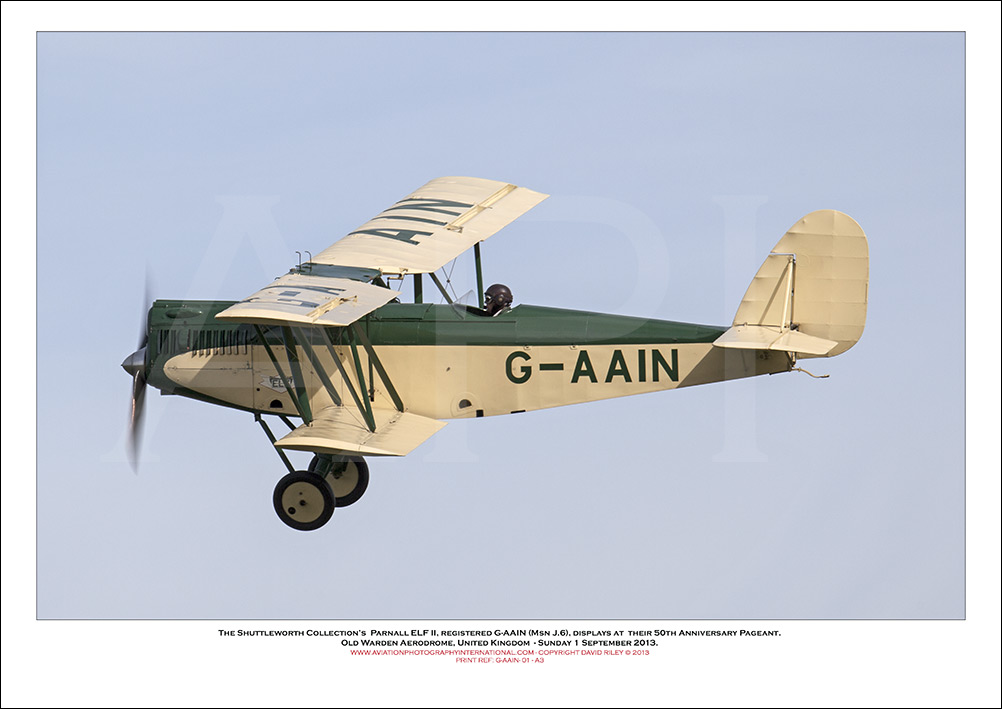 G-AAIN -  Parnall ELF II, registered G-AAIN (Msn J.6 ) - 01