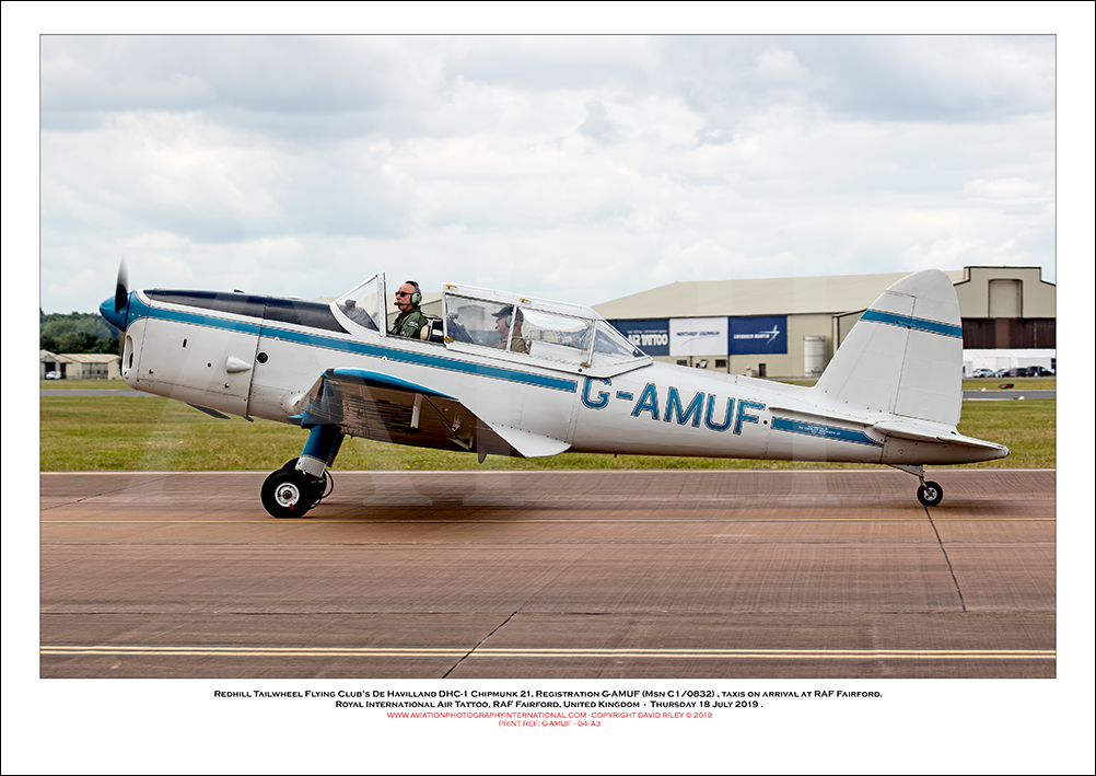 G-AMUF - De Havilland DHC-1 Chipmunk 21 (Msn C1/0832) - 04