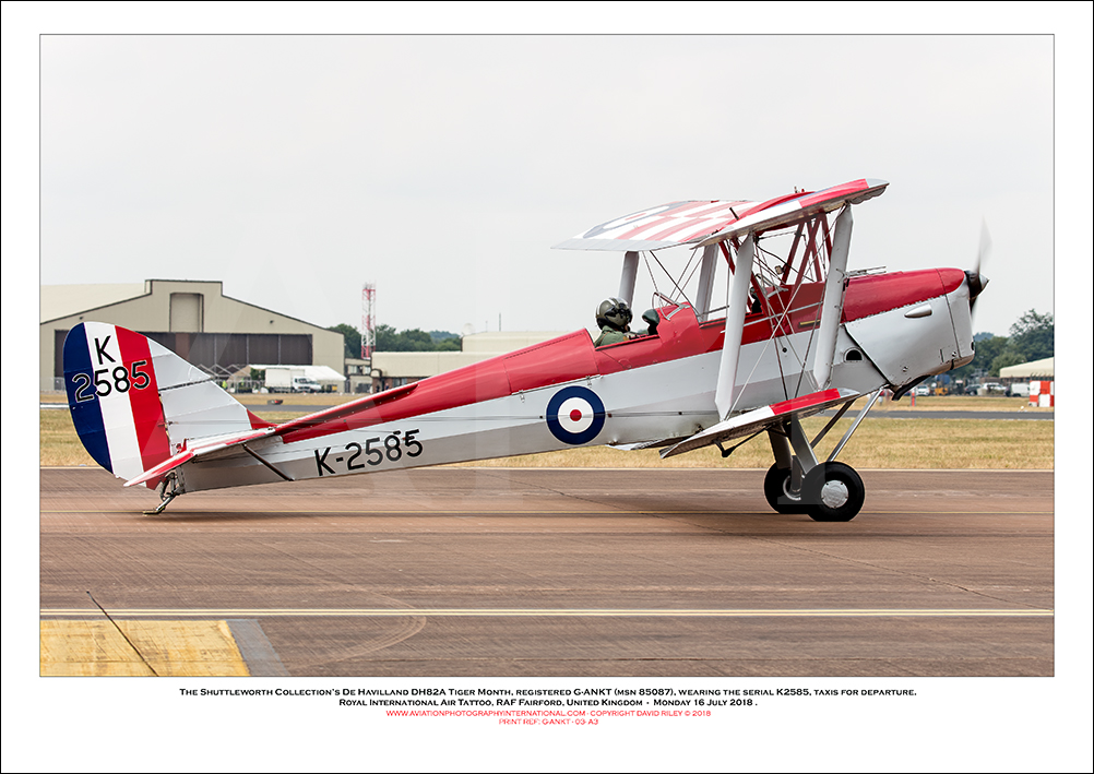 G-ANKT - The Shuttleworth Collection's De Havilland DH82A Tiger Moth (Msn 85087) - 03