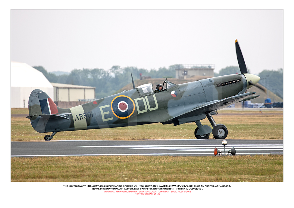 G-AWII -Supermarine Spitfire VC (Msn WASP/20/223) - 01