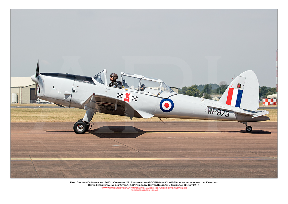 G-BCPU - De Havilland DHC-1 Chipmunk 22 (Msn C1/0839) - 01