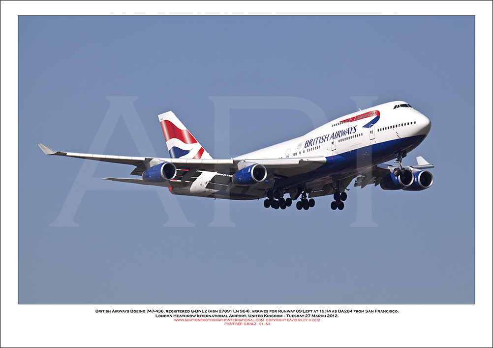 G-BNLZ - British Airways Boeing 747-436 (Msn 27091 ln 964) - 01
